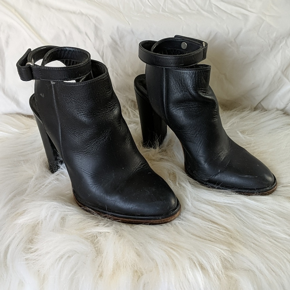 Vince open heeled booties